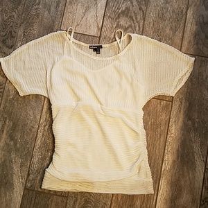2 for $8 Classy white knit top